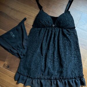 Black Babydoll Chemise